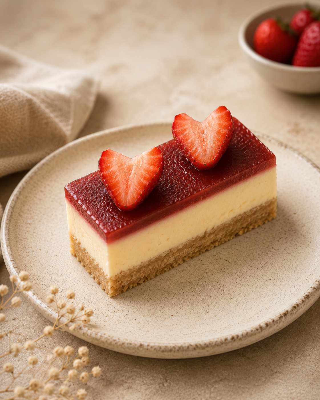 Strawberry Cheese Pie